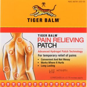 TIGER BALM: Medicated Pain Patch Relief, 5 pc