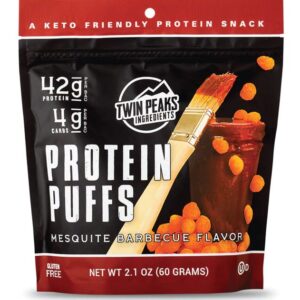 TWIN PEAKS INGREDIENTS: Protein Puffs Mesquite Bbq, 2.1 oz