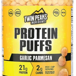 TWIN PEAKS INGREDIENTS: Garlic Parmesan Protein Puffs, 10.6 oz