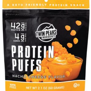 TWIN PEAKS INGREDIENTS: Puff Protein Nacho Cheese, 2.1 oz