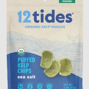 12TIDES: Sea Salt Puffed Kelp Chips, 2 oz