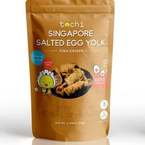 TOCHI SNACKS: Salted Egg Fish Crisps, 75 gm