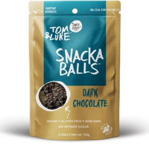 TOM AND LUKE: Original Dark Chocolate Snackaballs, 3.5 oz