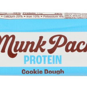 MUNK PACK: Cookie Dough Probiotic Protein Bar, 2.1 oz