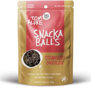 TOM AND LUKE: Dark Strawberry Chocolate Snackaballs, 3.5 oz