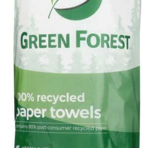 GREEN FOREST: Paper Towels 1Roll 2Ply 104Sheets, 1 ea