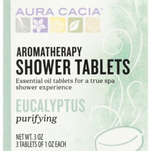 AURA CACIA: Eucalyptus Shower Tablets, 3 oz