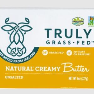 TRULY GRASS FED: Unsalted Creamy Natural Butter, 8 oz