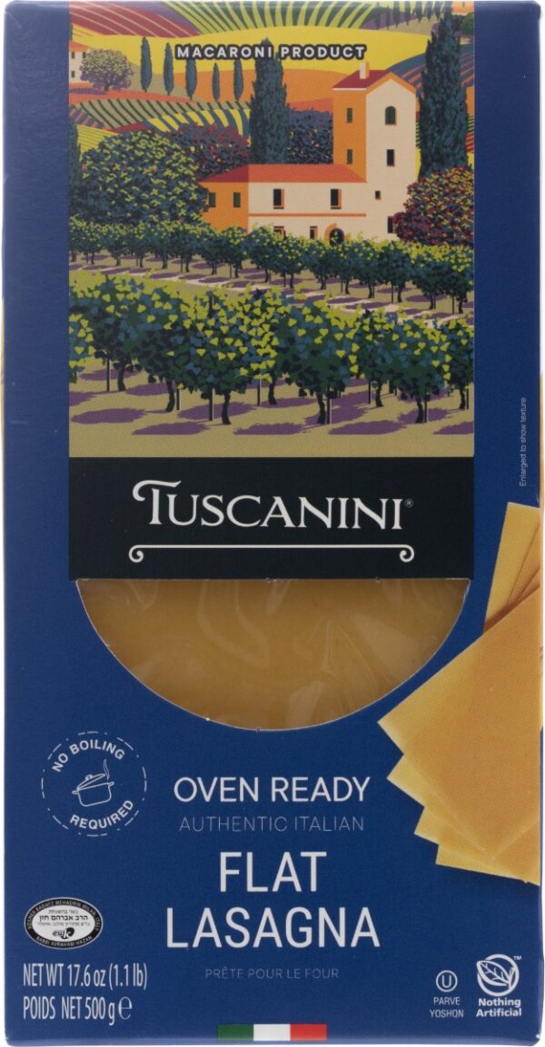 TUSCANINI: Oven Ready Flat Lasagna, 17.6 oz
