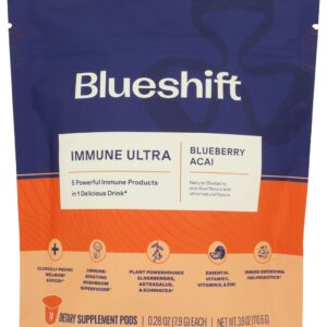 BLUESHIFT NUTRITION: Immune Ultra Blueberry Acai 14Ct, 3.9 oz