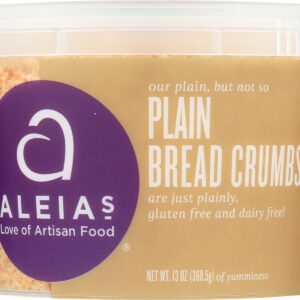 ALEIAS: Gluten Free Plain Bread Crumbs, 13 oz