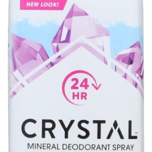 CRYSTAL BODY DEODORANT: Mineral Deodorant Spray Unscented, 4 oz