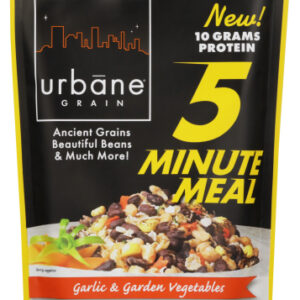 URBANE GRAIN: 5 Minute Meal Garlic and Garden Vegetables, 4.2 oz