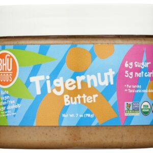 BHU FOODS: Tigernut Butter Plain, 7 oz