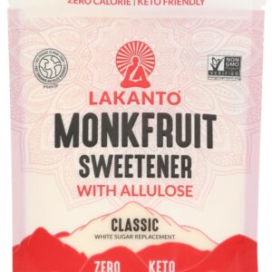 LAKANTO: Classic Monkfruit Sweetener With Allulose, 8 oz