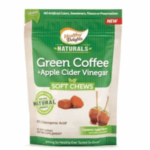HEALTHY DELIGHTS: Green Coffee Plus Apple Cider Vinegar Chews, 30 ea