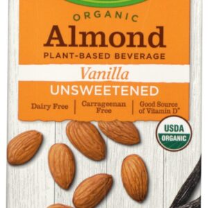 PACIFIC FOODS: Organic Unsweetened Vanilla Almond Milk, 32 fo