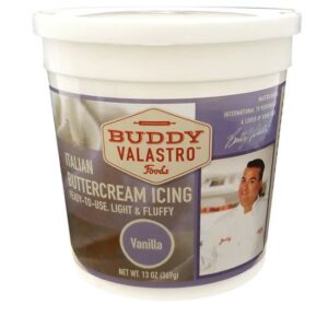 BUDDY VALASTRO: Vanilla Italian Buttercream Icing, 13 oz