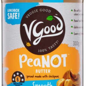 VGOOD: Peanot Smooth Chickpea Butter, 11 oz