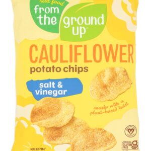 FROM THE GROUND UP: Salt and Vinegar Cauliflower Potato Chips, 3.5 oz