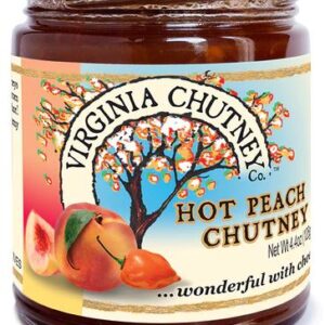 VIRGINIA CHUTNEY CO: Hot Peach Chutney, 4.4 oz