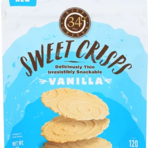 34 DEGREES: Vanilla Crisps Bag, 4 oz