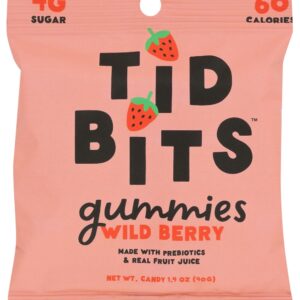 TIDBITS CANDY: Wild Berry Gummies, 1.4 oz