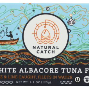 NATURAL CATCH: Tuna White Albacore In Water, 4.4 oz