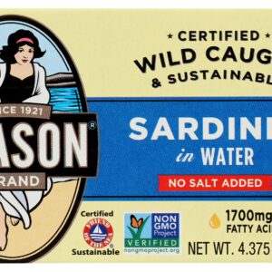 SEASONS: Sardines In Water No Salt Added, 4.375 oz