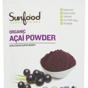 SUNFOOD SUPERFOODS: Acai Powder Organic, 4 oz