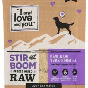 I&LOVE&YOU: Stir and Boom Raw Raw Turk Boom Ba Dog Food, 1 lb