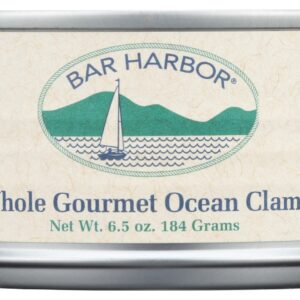 BAR HARBOR: Whole Gourmet Ocean Clams, 6.5 oz