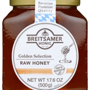 BREITSAMER: Golden Selection Raw Honey, 17.6 oz