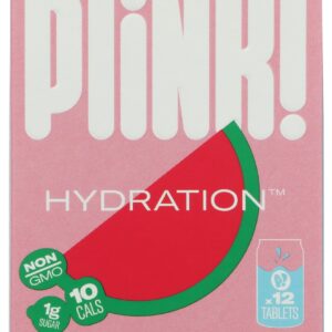 PLINK: Watermelon Electrolyte Drink Tablet Hydration 12Pkt, 1 bx