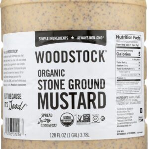 WOODSTOCK: Organic Stoneground Mustard, 1 ga