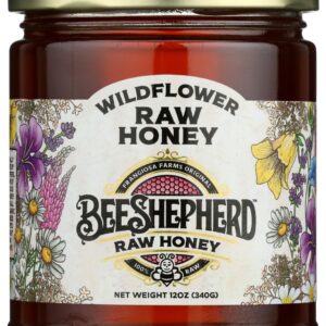 BEE SHEPHERD: Raw Honey Wildflower, 12 oz