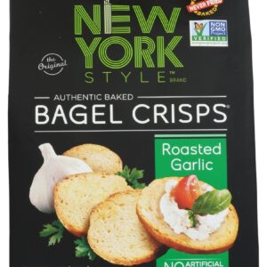 NEW YORK STYLE: Roasted Garlic Bagel Crisps, 6 oz