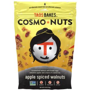 TAOS BAKES: Cosmo Nuts Apple Spiced Walnuts, 4 oz