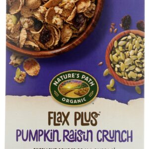 NATURES PATH: Flax Plus Pumpkin Raisin Crunch Cereal, 12.35 oz