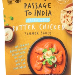 PASSAGE FOODS: Extra Mild Butter Chicken Simmer Sauce, 13.2 oz