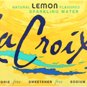 LA CROIX: Lemon Flavored Sparkling Water 8Pk, 96 fo