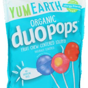 YUMEARTH: Organic Duo Pops Fruit Chew Centered Lollipop, 10.6 oz