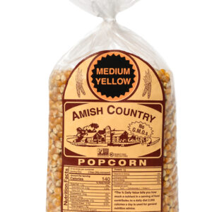 AMISH COUNTRY: Medium Yellow Popcorn Bag, 32 oz
