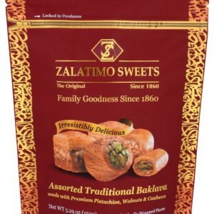 ZALATIMO: Assorted Traditional Baklava, 5.29 oz