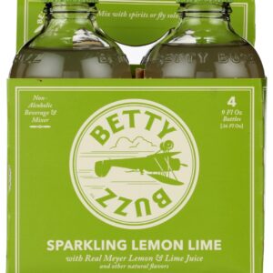 BETTY BUZZ: Sparkling Lemon Lime Bottles 4Pk, 36 fo