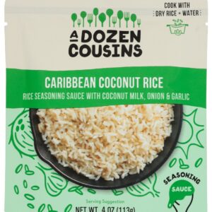 A DOZEN COUSINS: Caribbean Coconut Rice Seasoning Sauce, 4 oz