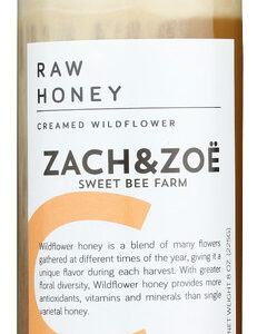 ZACH & ZOE SWEET BEE FARM: Creamed Wildflower Honey, 8 oz