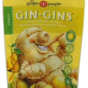 THE GINGER PEOPLE: Gin Gins Lemon Ginger Chews, 3 oz