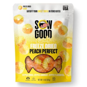 SOW GOOD: Peach Perfect Freeze Dried Candy, 1.9 oz