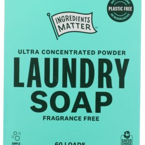 INGREDIENTS MATTER: Fragrance Free Laundry Powder, 30 oz